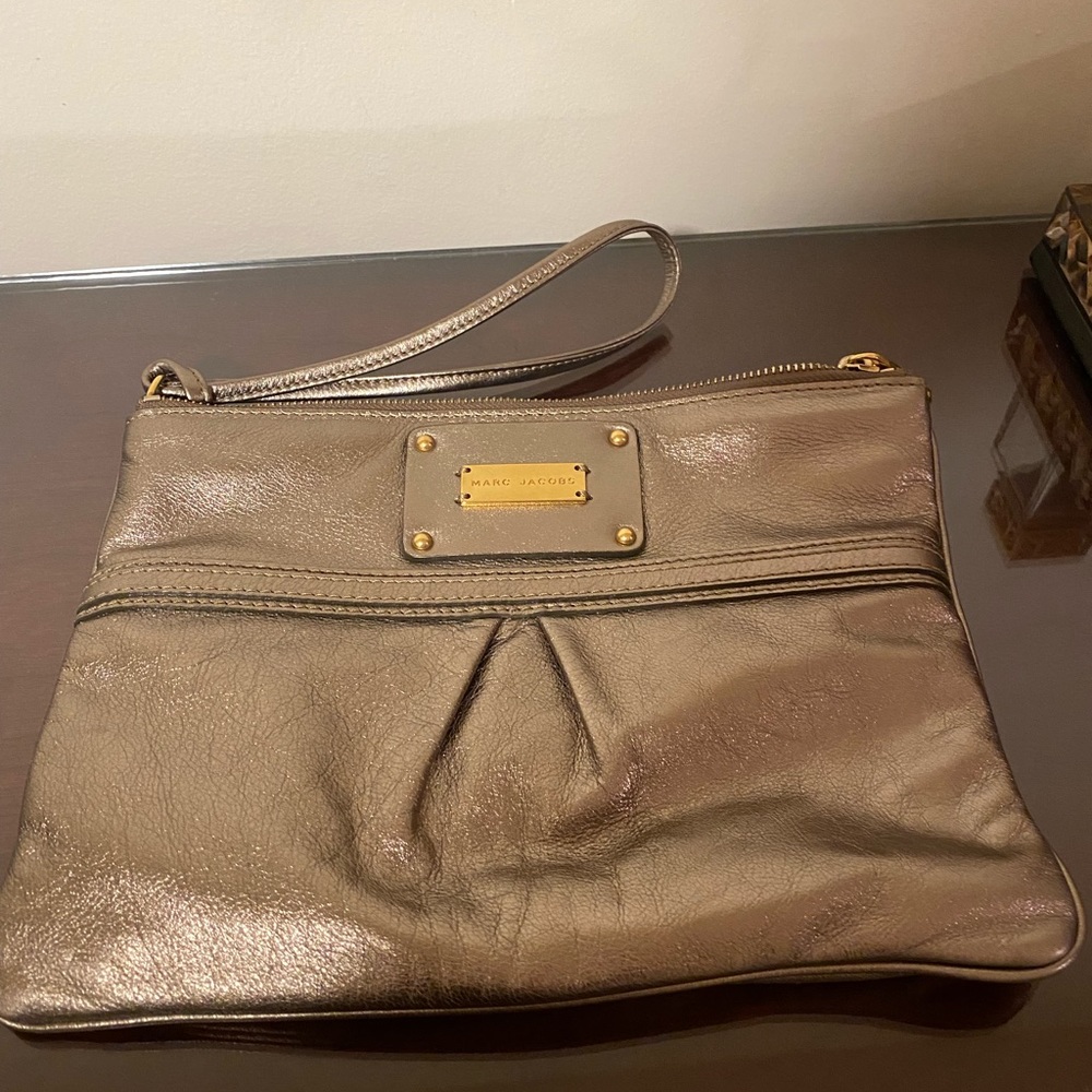 Marc Jacobs Metallic Leather Pouch